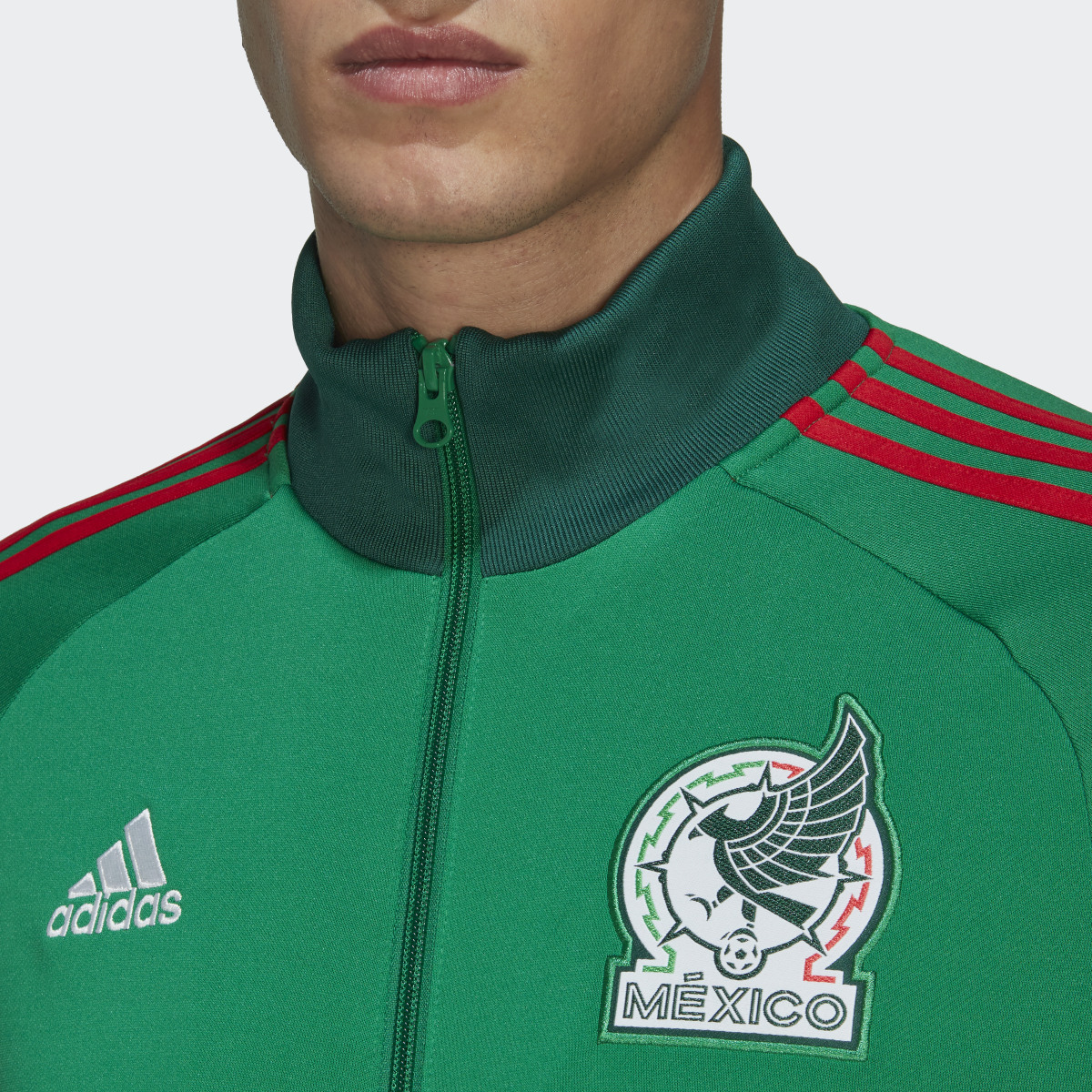 Adidas Chamarra Deportiva México 3 Franjas. 6