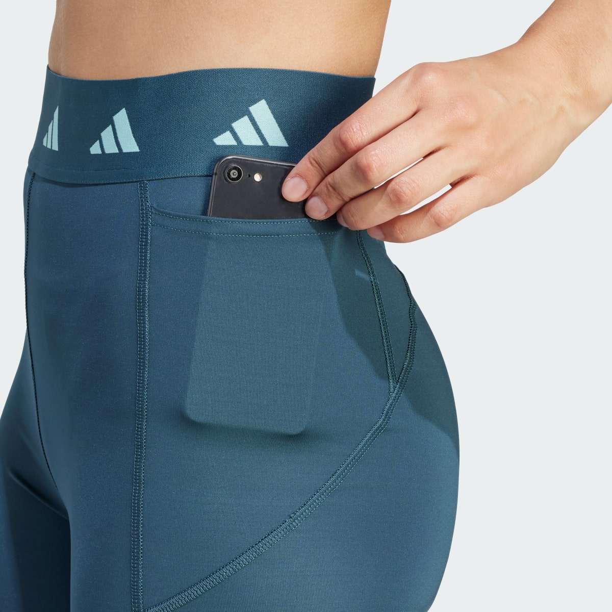 Adidas Mallas largas Techfit Stash Pocket. 7