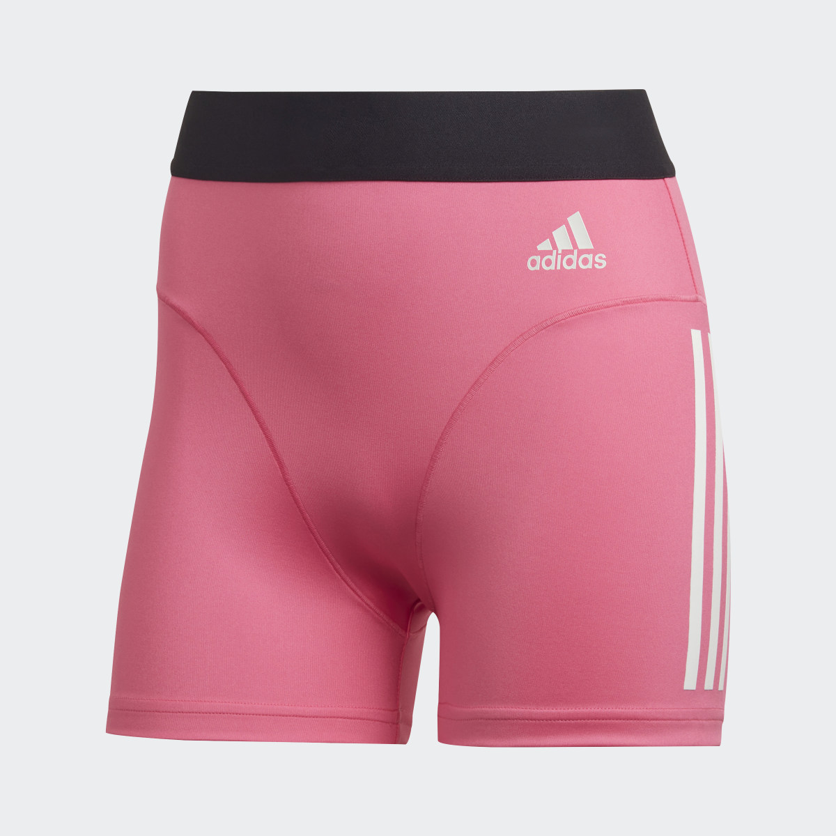 Adidas Hyperglam 3-Streifen kurze Leggings. 4