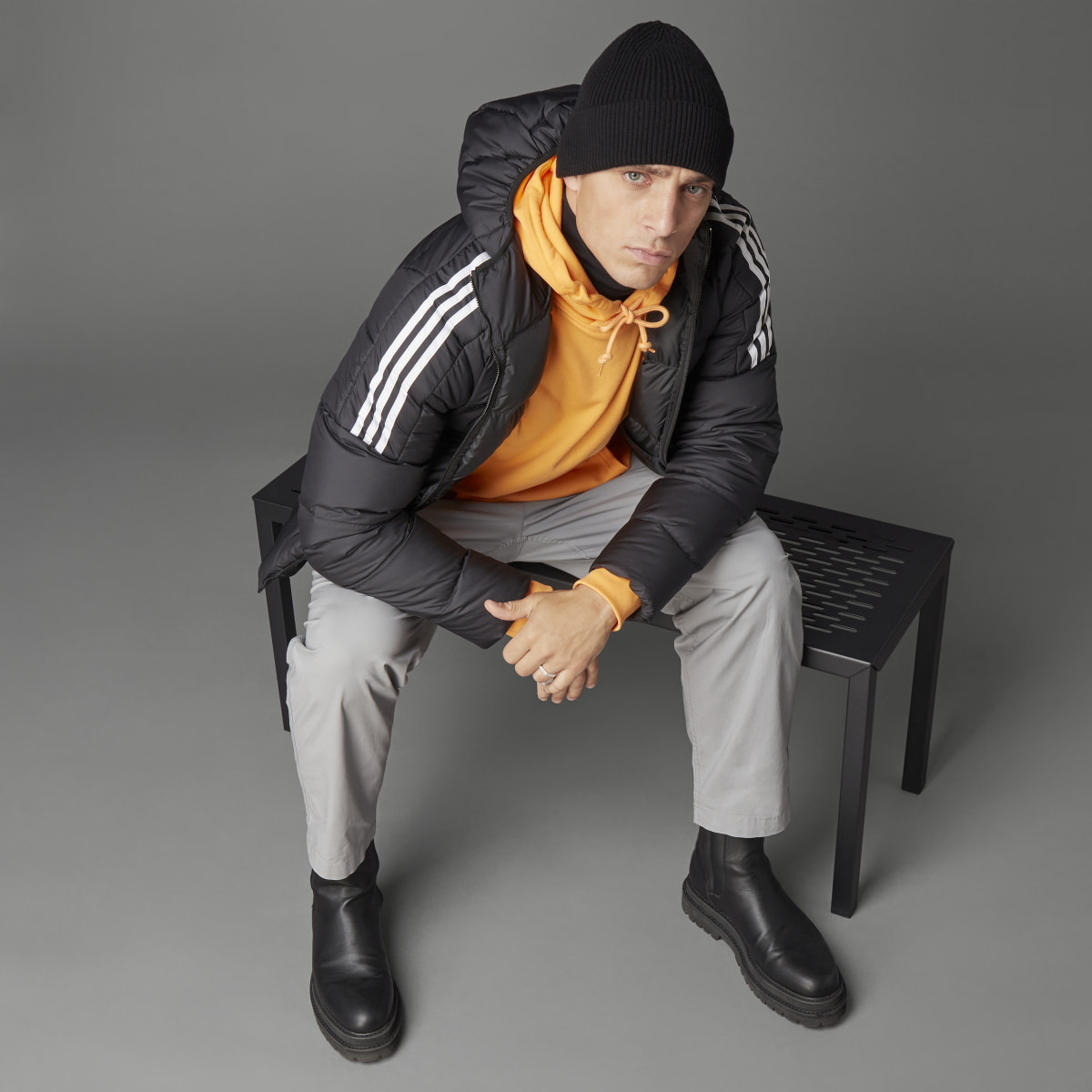 Adidas Essentials Midweight Down Hooded Jacket. 7