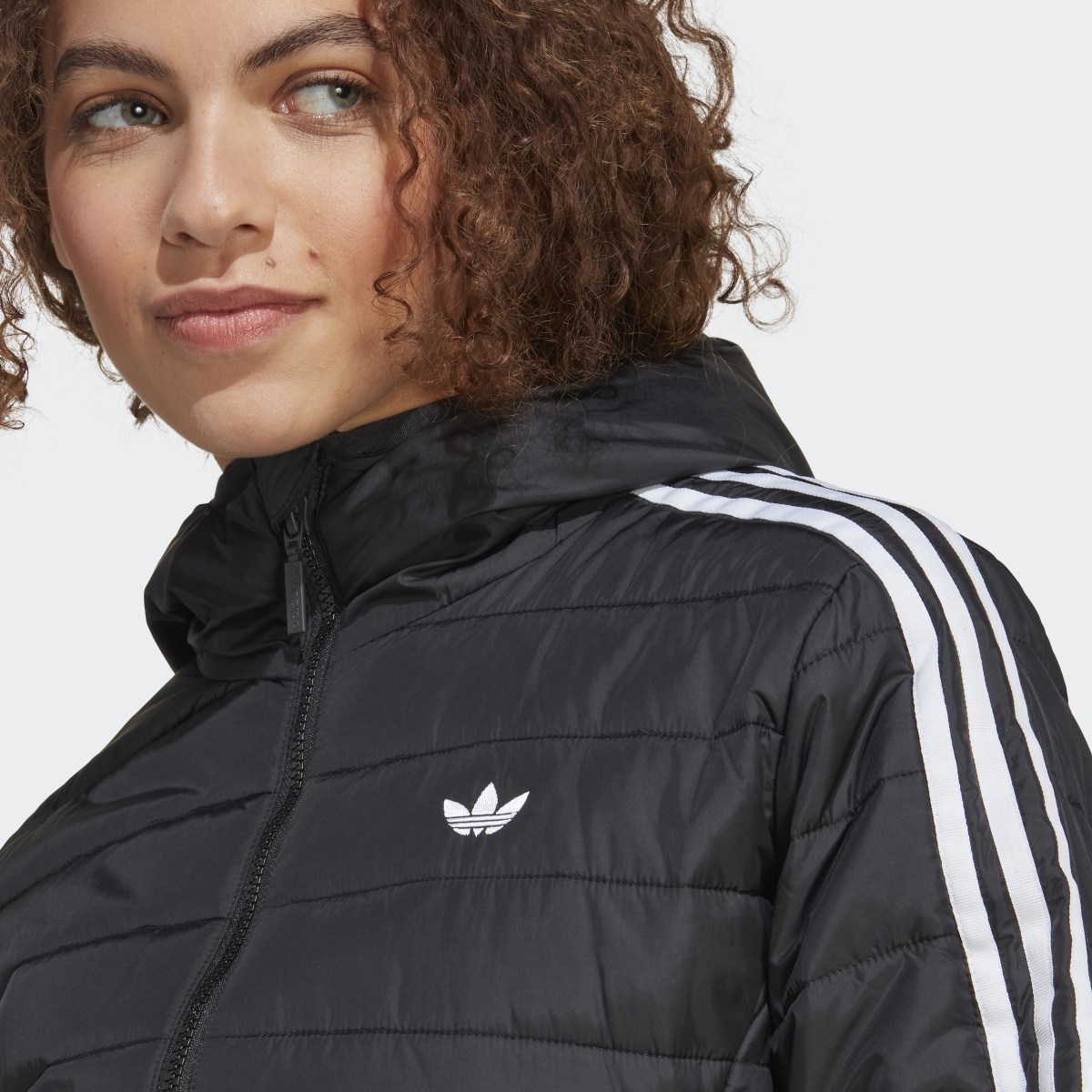 Adidas Hooded Premium Slim Jacke. 6