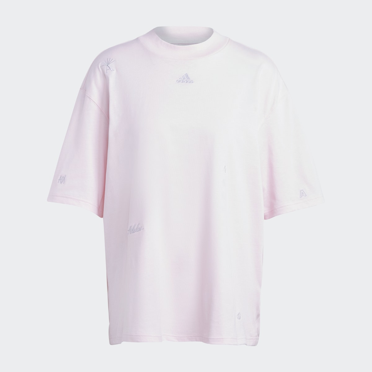 Adidas Playera Muy Holgada con Estampado inspirado en Cristales Sanadores. 5