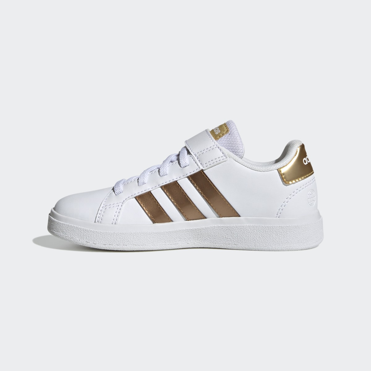 Adidas Grand Court Sustainable Lifestyle Court Elastic Lace and Top Strap Schuh. 7