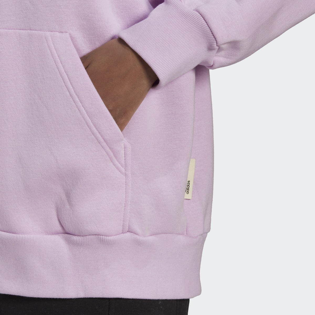 Adidas Felpa con cappuccio Studio Lounge Fleece Full-Zip. 7