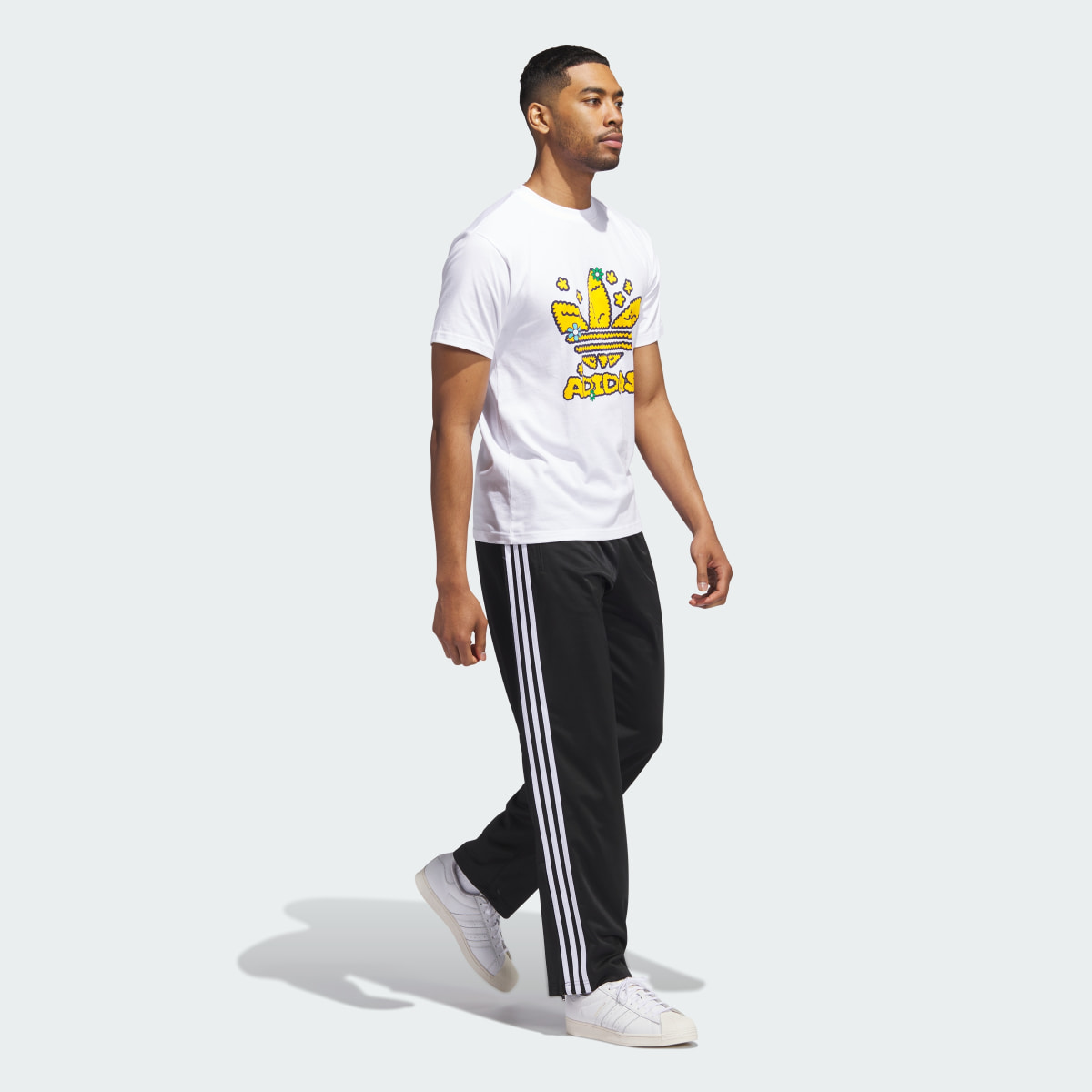 Adidas Collegiate Stacked Trefoil Tee. 4