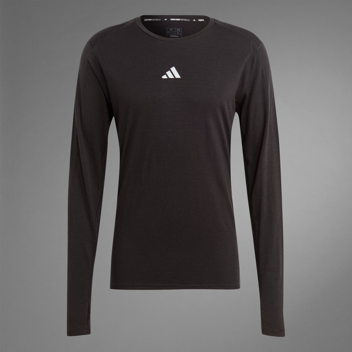 Adidas Ultimate Running Conquer the Elements Merino Long Sleeve Long-sleeve Top. 9