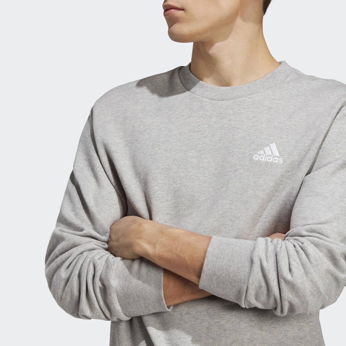 Adidas Essentials French Terry Embroidered Small Logo Sweatshirt. 6