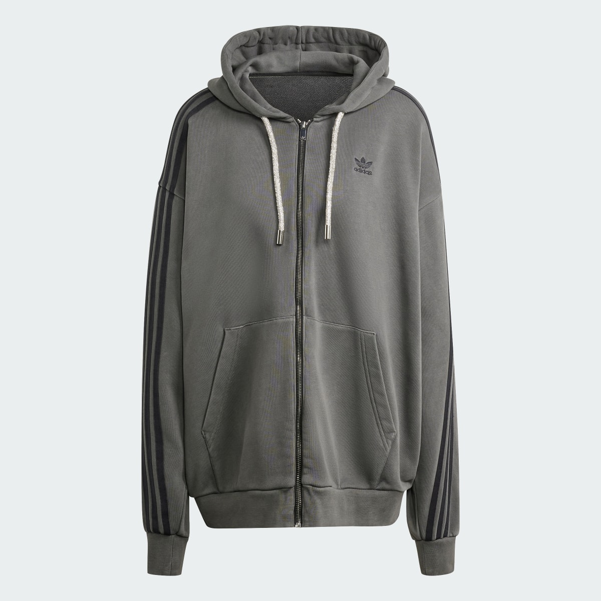 Adidas Adilenium Oversized Full-Zip Hoodie. 5