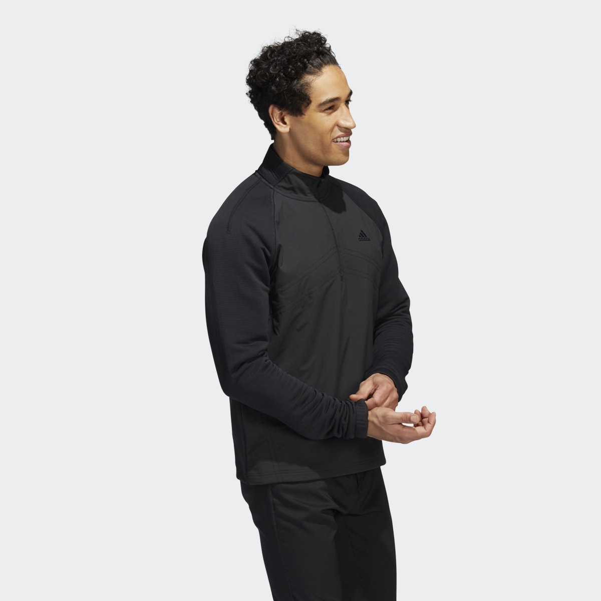 Adidas Statement Fleece 1/4-Zip Golf Pullover. 4