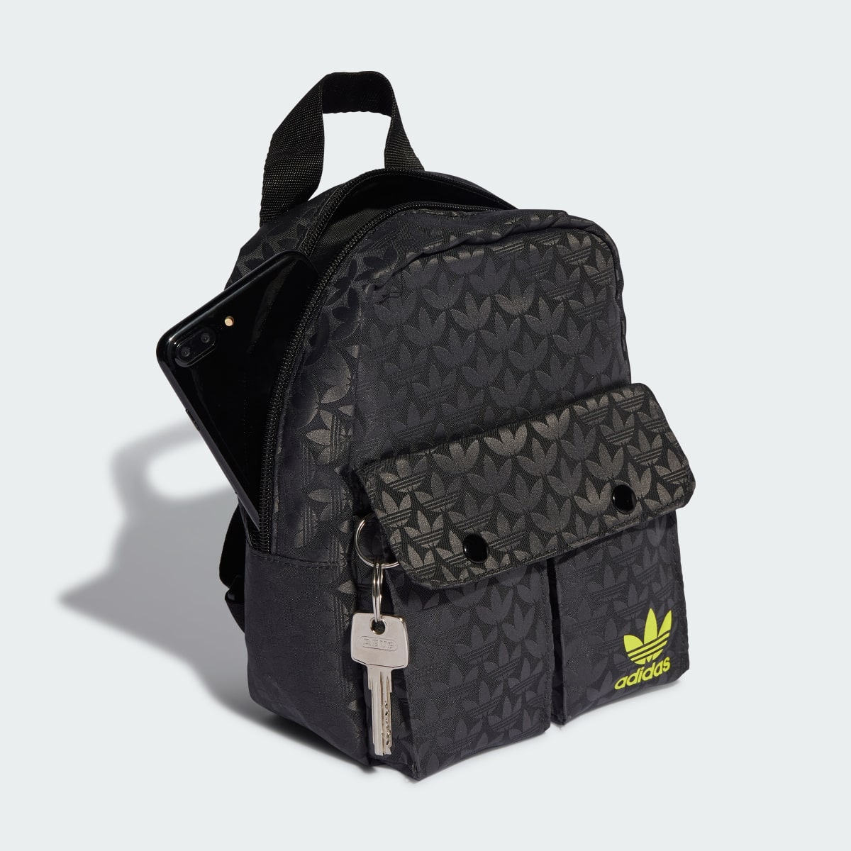 Adidas Trefoil Monogram Jacquard Mini Backpack. 5