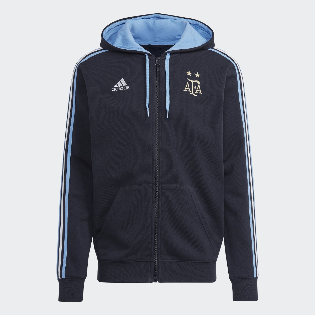 Adidas Argentina 3-Stripes Full-Zip Hoodie. 4