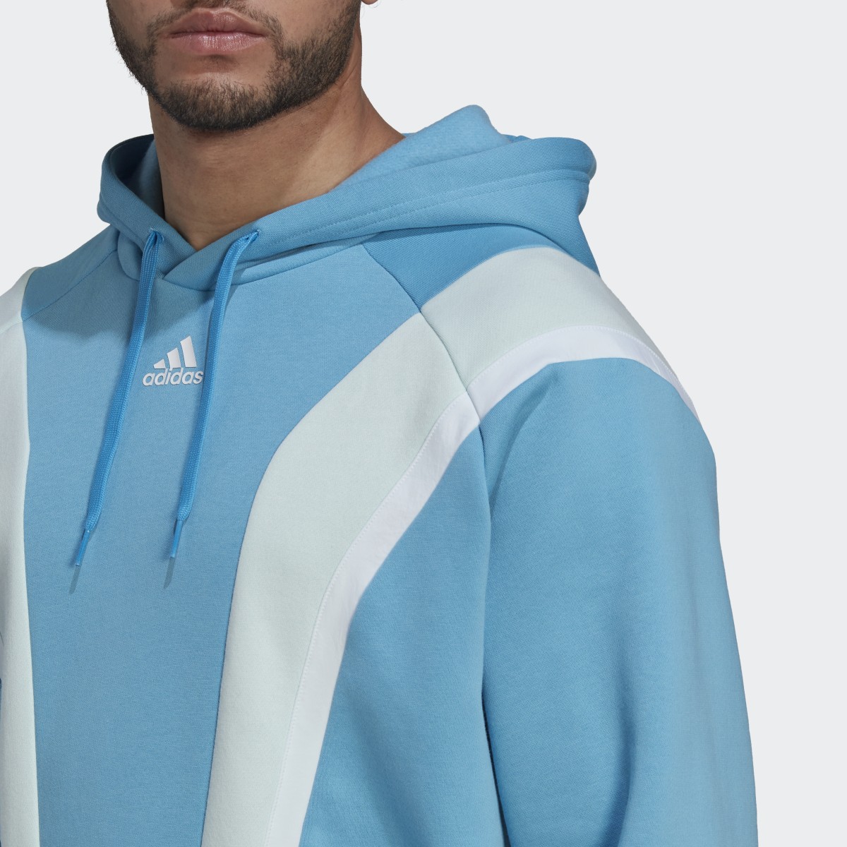 Adidas Sportswear Fleece Hooded Top. 6