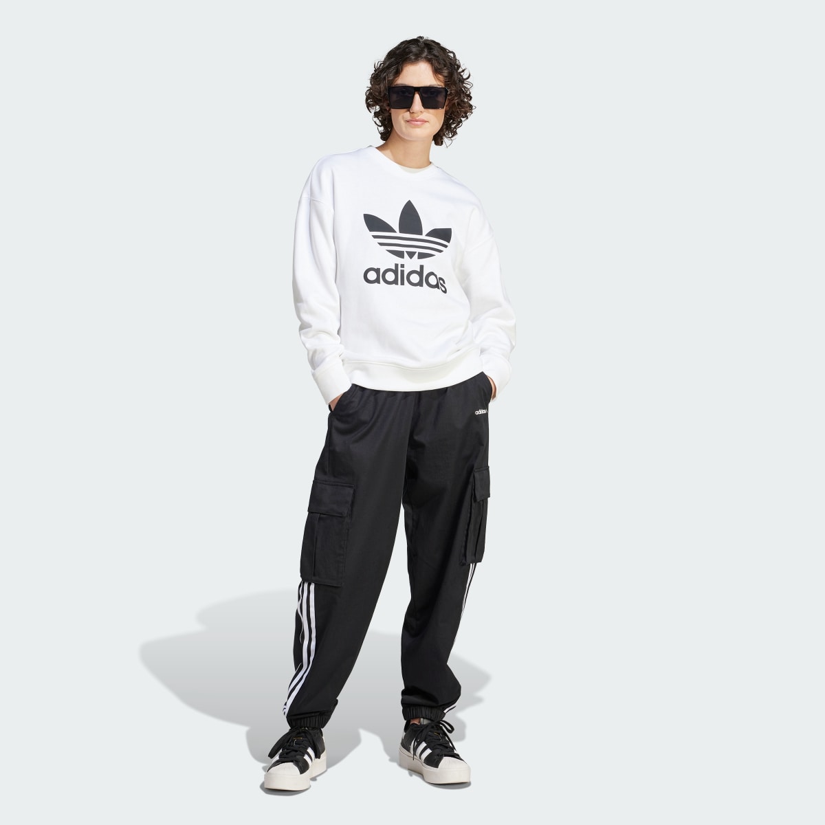 Adidas Trefoil Crew Sweatshirt. 4