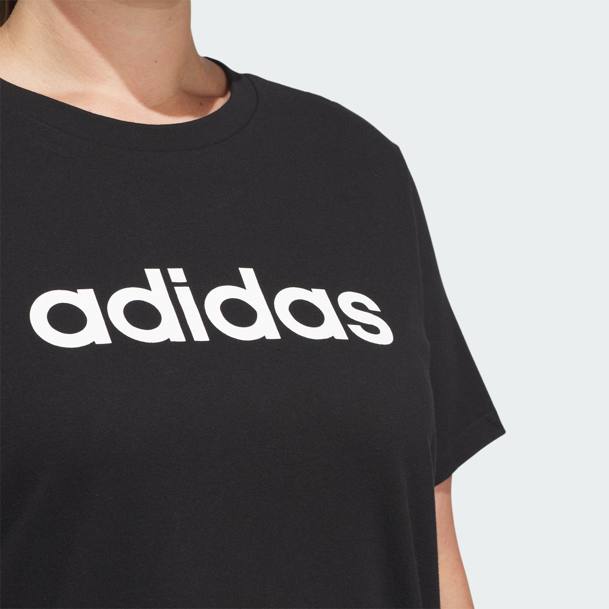 Adidas Linear Logo Tee (Plus Size). 6