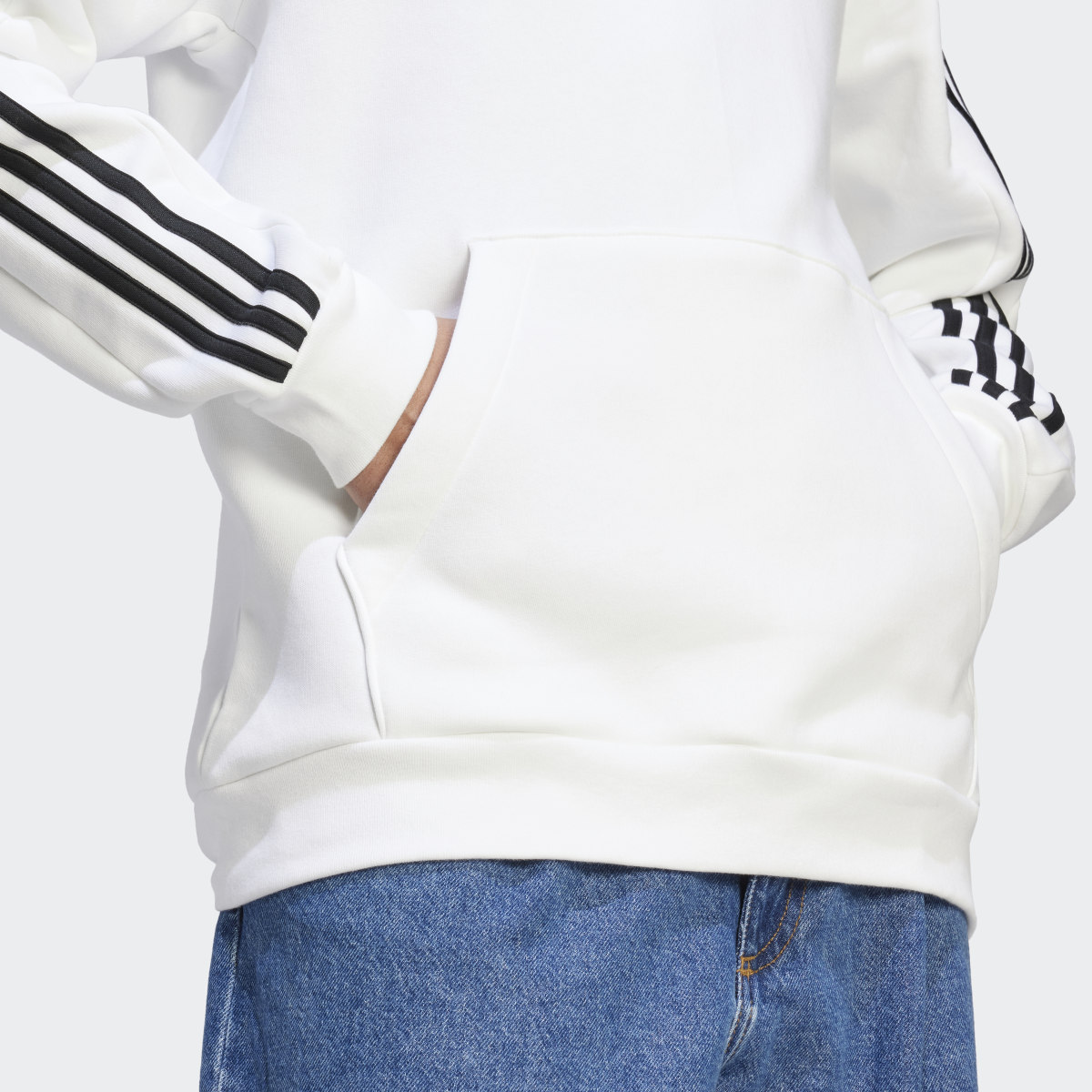 Adidas Essentials Fleece 3-Stripes Hoodie. 6