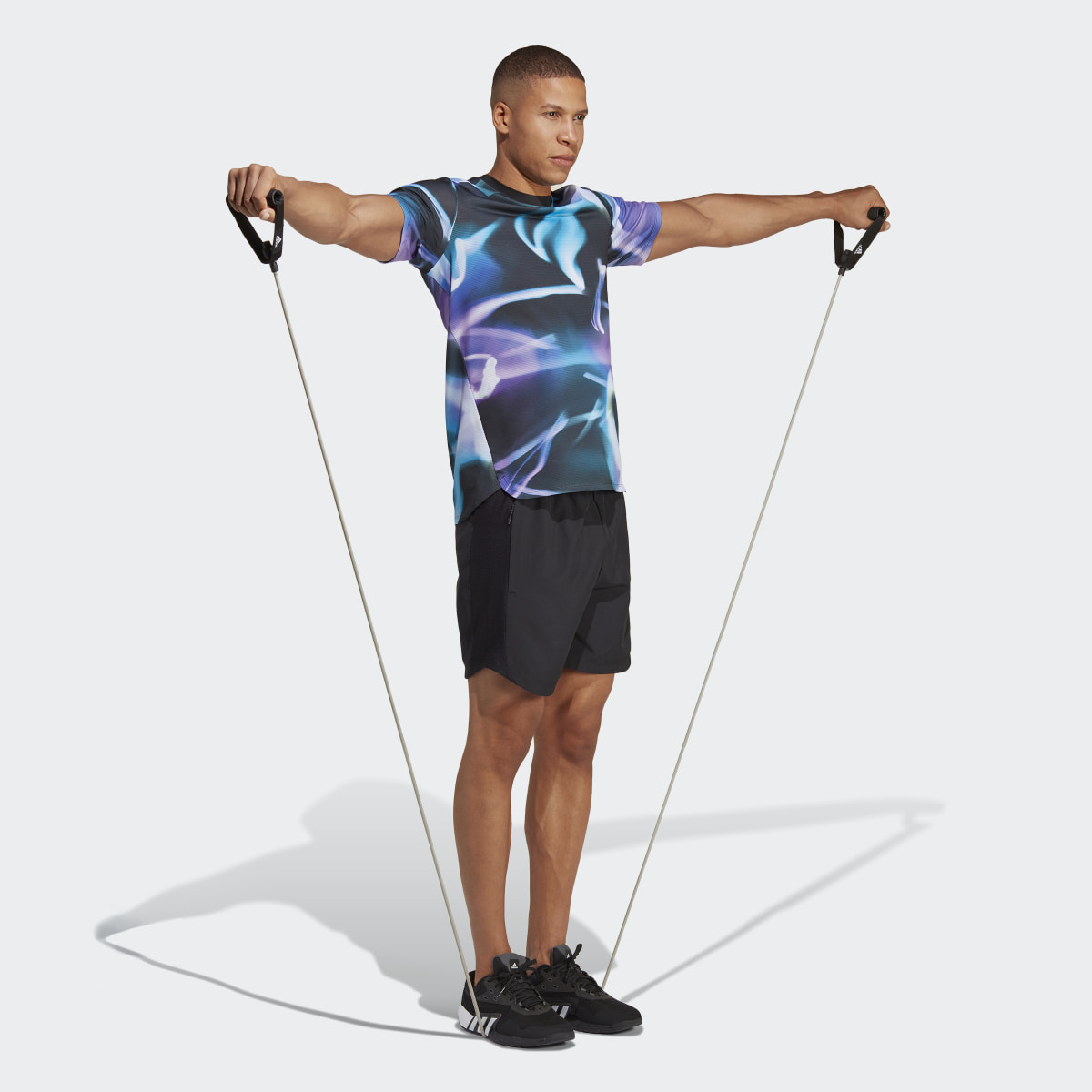 Adidas Designed 4 Training HEAT.RDY Allover Print HIIT Training T-Shirt. 4