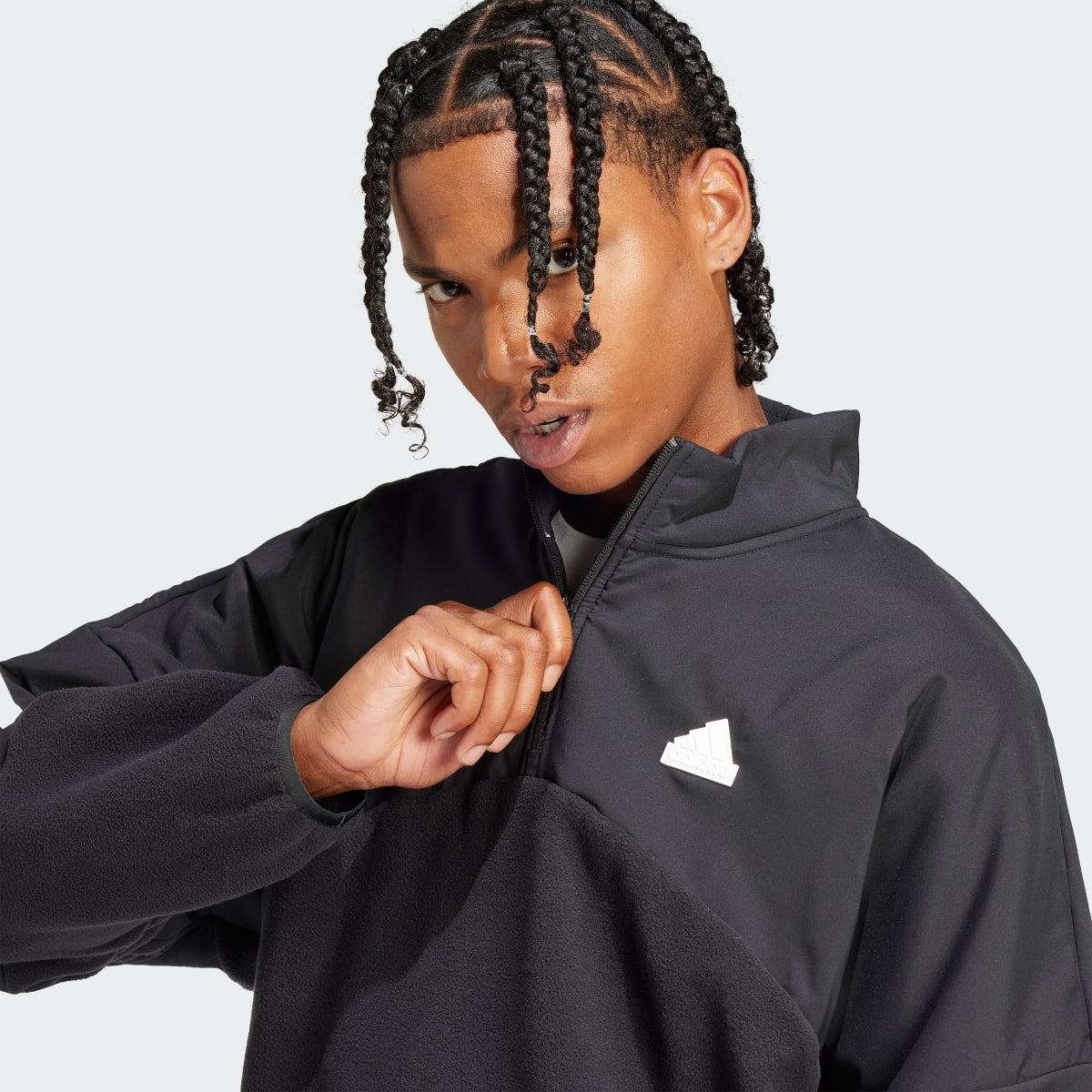 Adidas Future Icons 3-Streifen 1/4-Zip Sweatshirt. 5