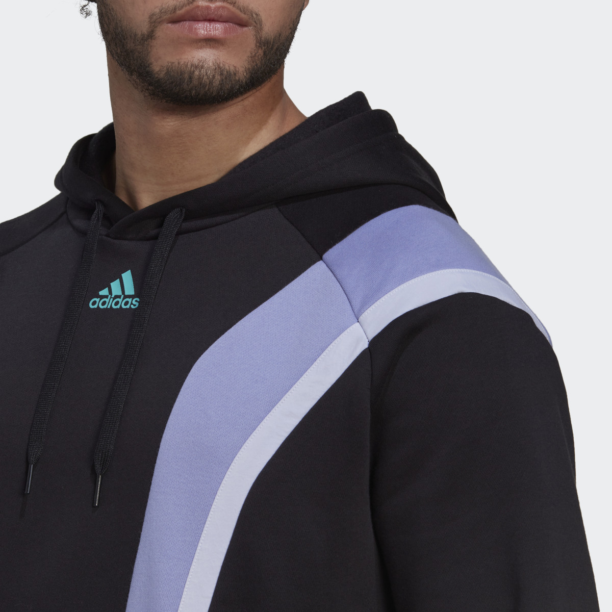 Adidas Fleece Hooded Top. 6