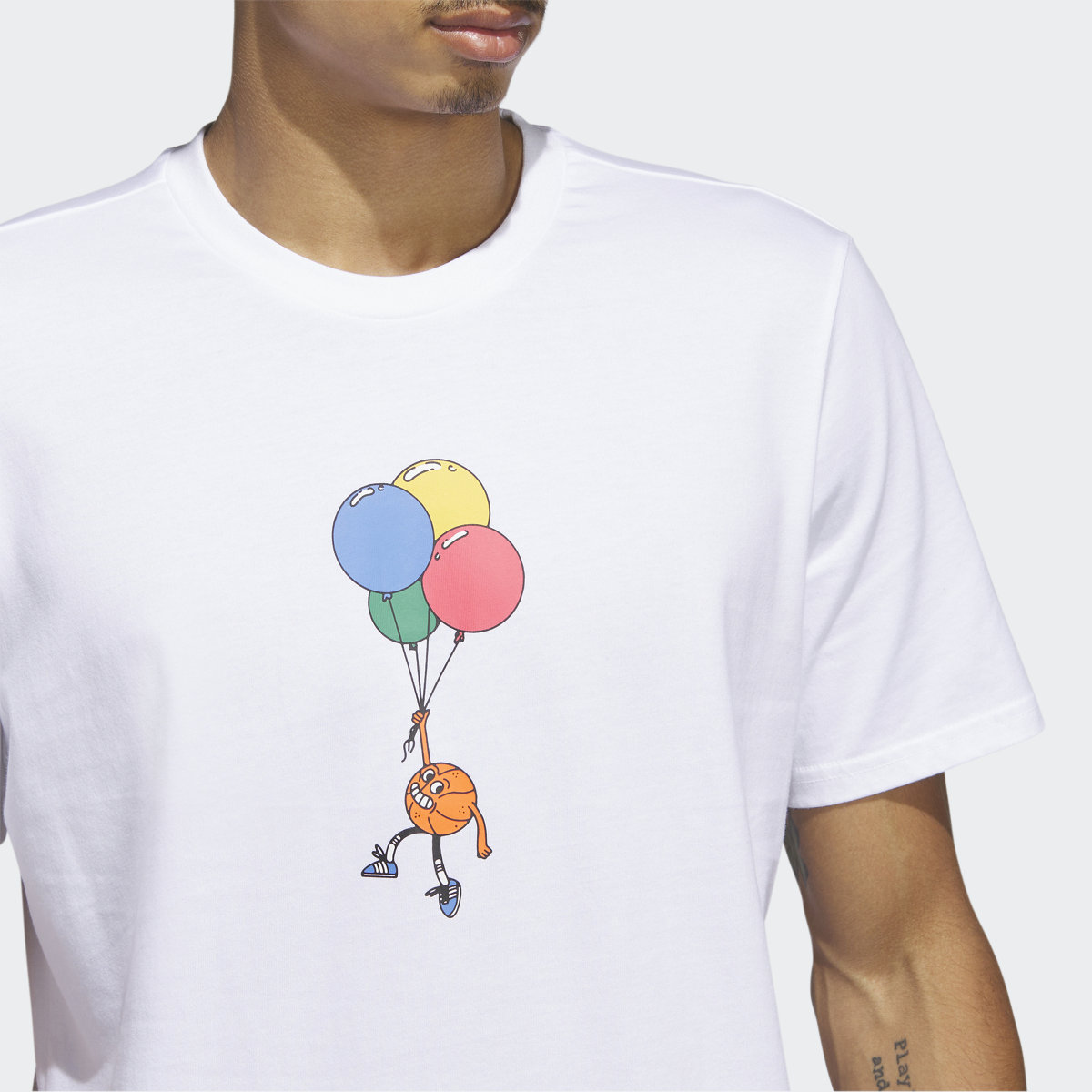 Adidas Playera Estampada Lil' Stripe Basketball. 6