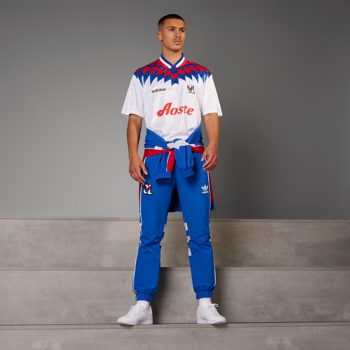 Adidas Calças Originals 95/96 do Olympique Lyonnais. 10