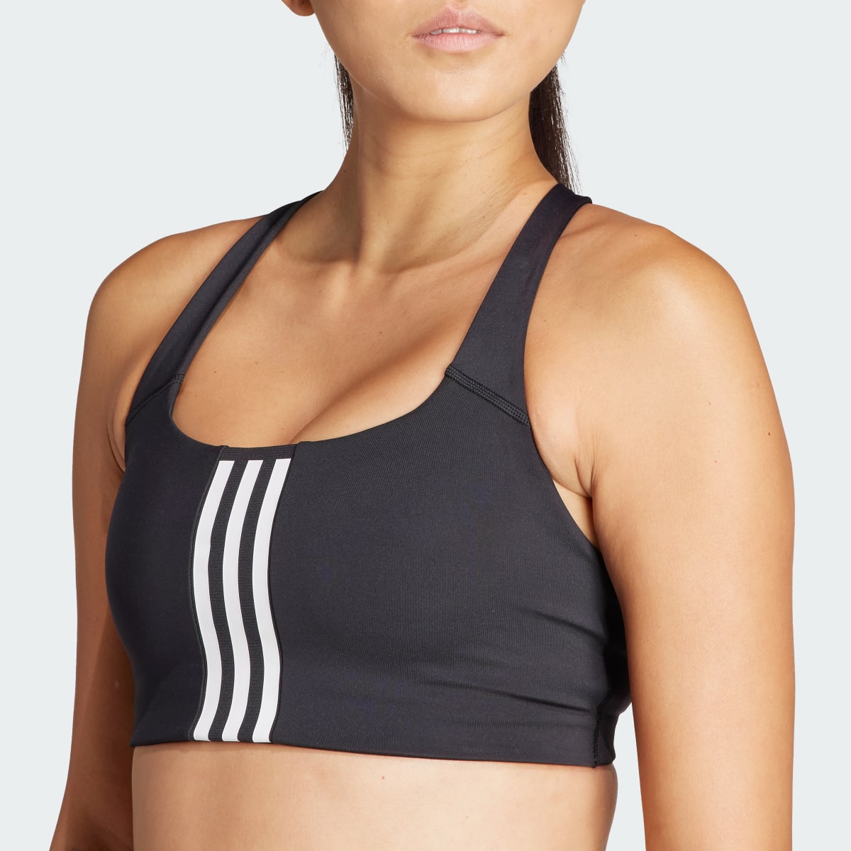 Adidas Brassière de training Powerimpact 3 bandes Maintien moyen. 7