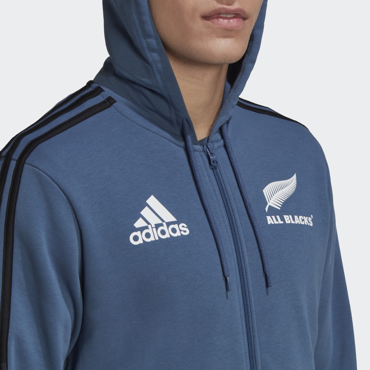 Adidas Veste à capuche de rugby All Blacks 3-Stripes. 9
