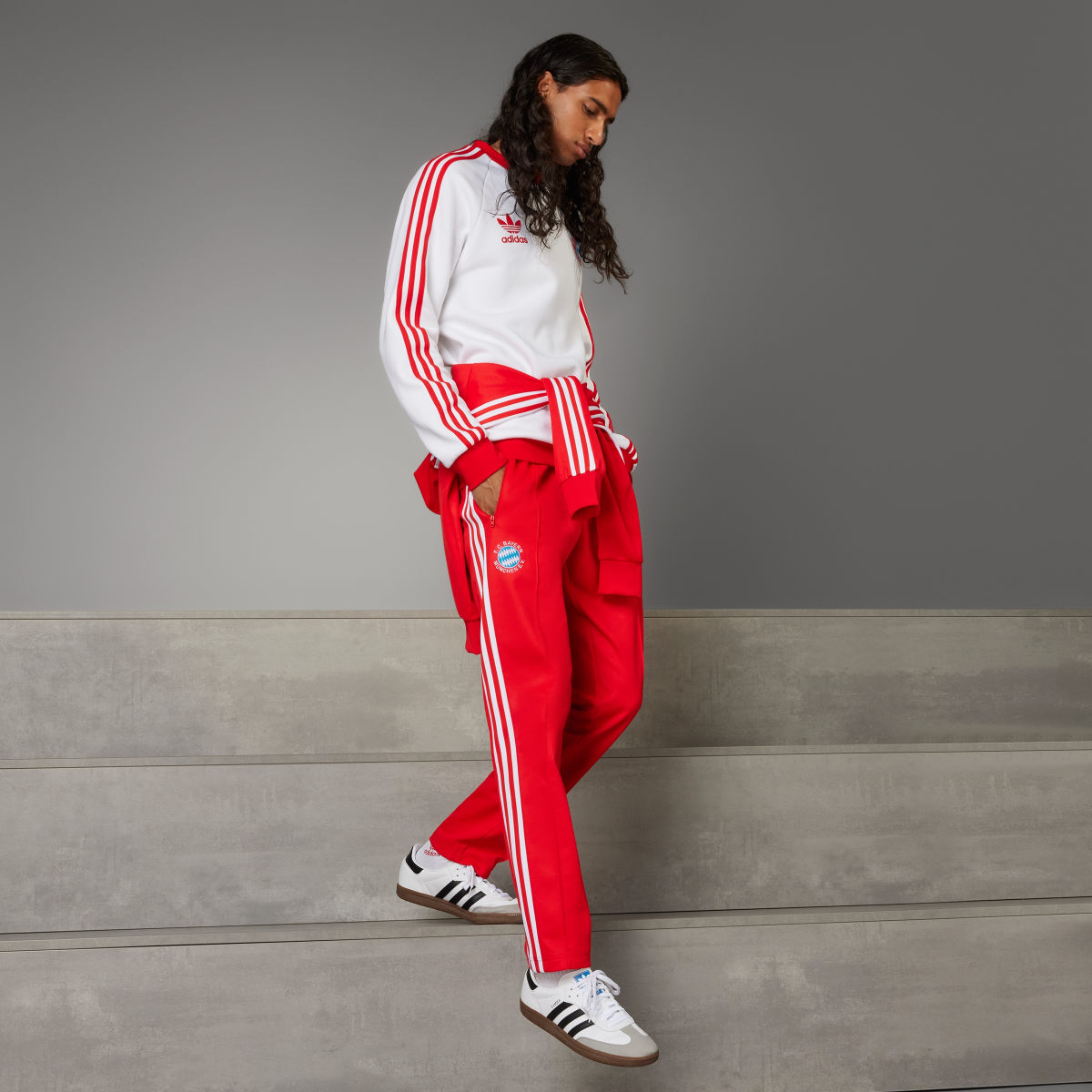 Adidas FC Bayern Beckenbauer Track Tracksuit Bottoms. 5