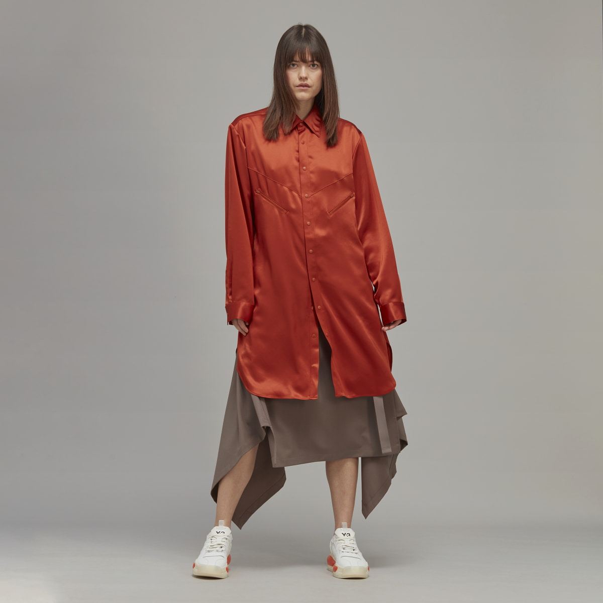 Adidas Y 3 Classic Tech Silk Shirt Dress HS7570