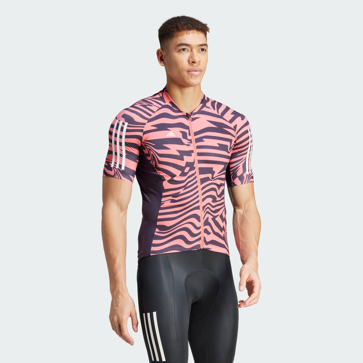 Adidas Essentials 3-Stripes Fast Zebra Cycling Jersey. 4