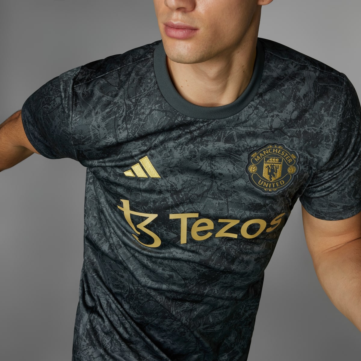 Adidas Maillot d'échauffement Manchester United Stone Roses. 4