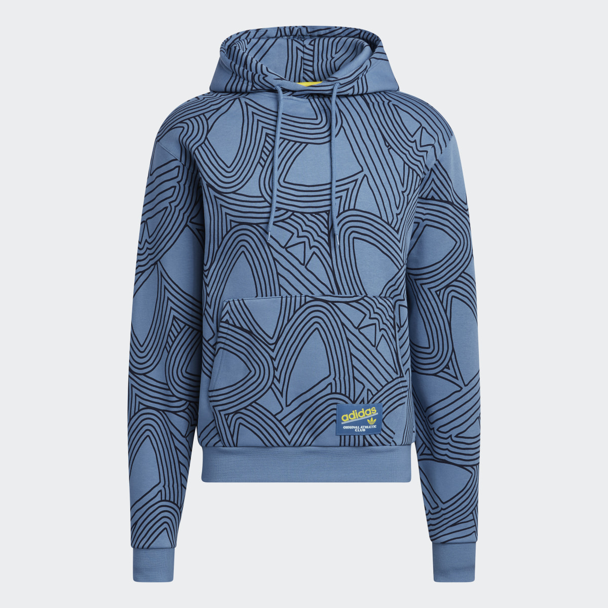 Adidas Original Athletic Club Allover Print Hoodie. 5