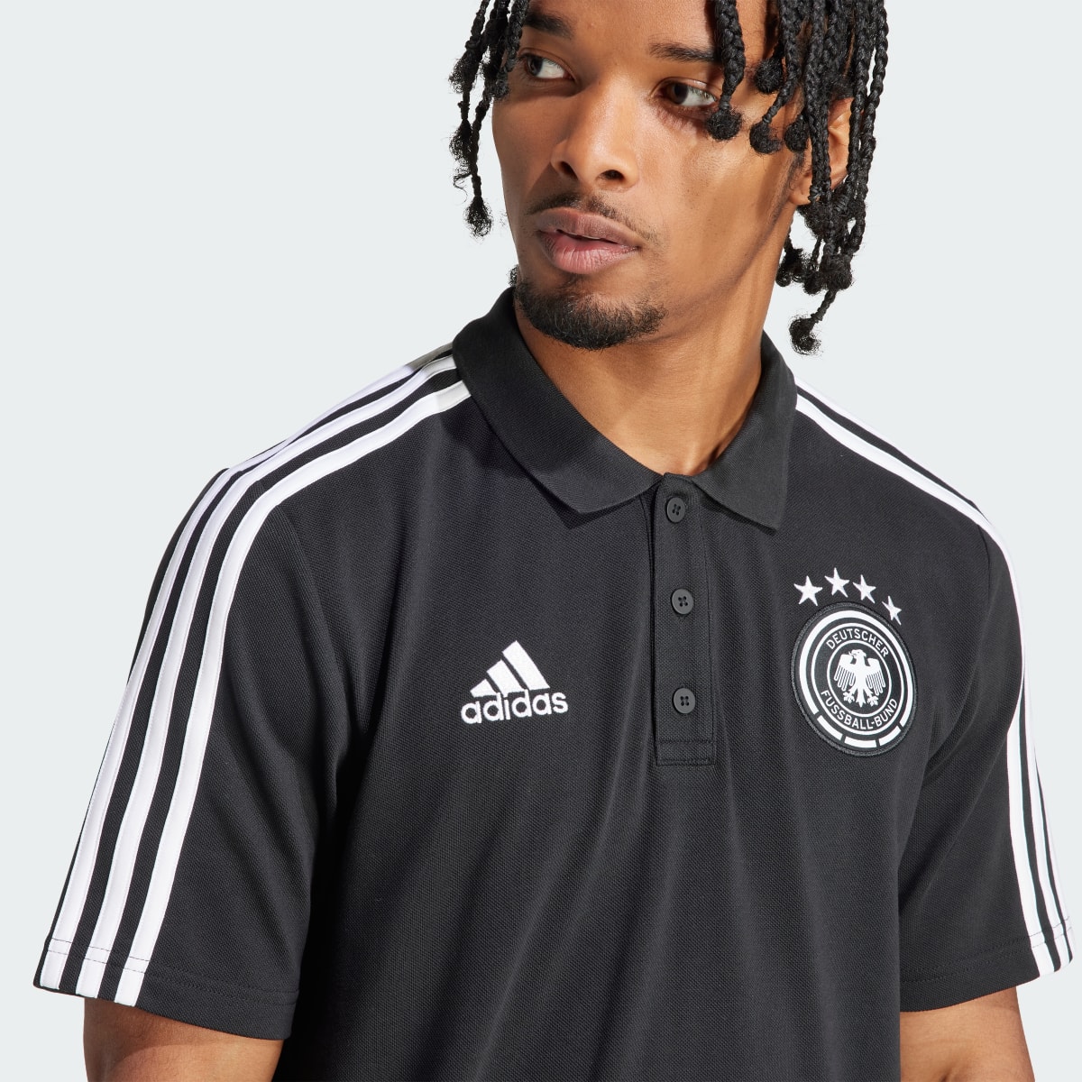 Adidas Germany DNA 3-Stripes Polo Shirt. 7