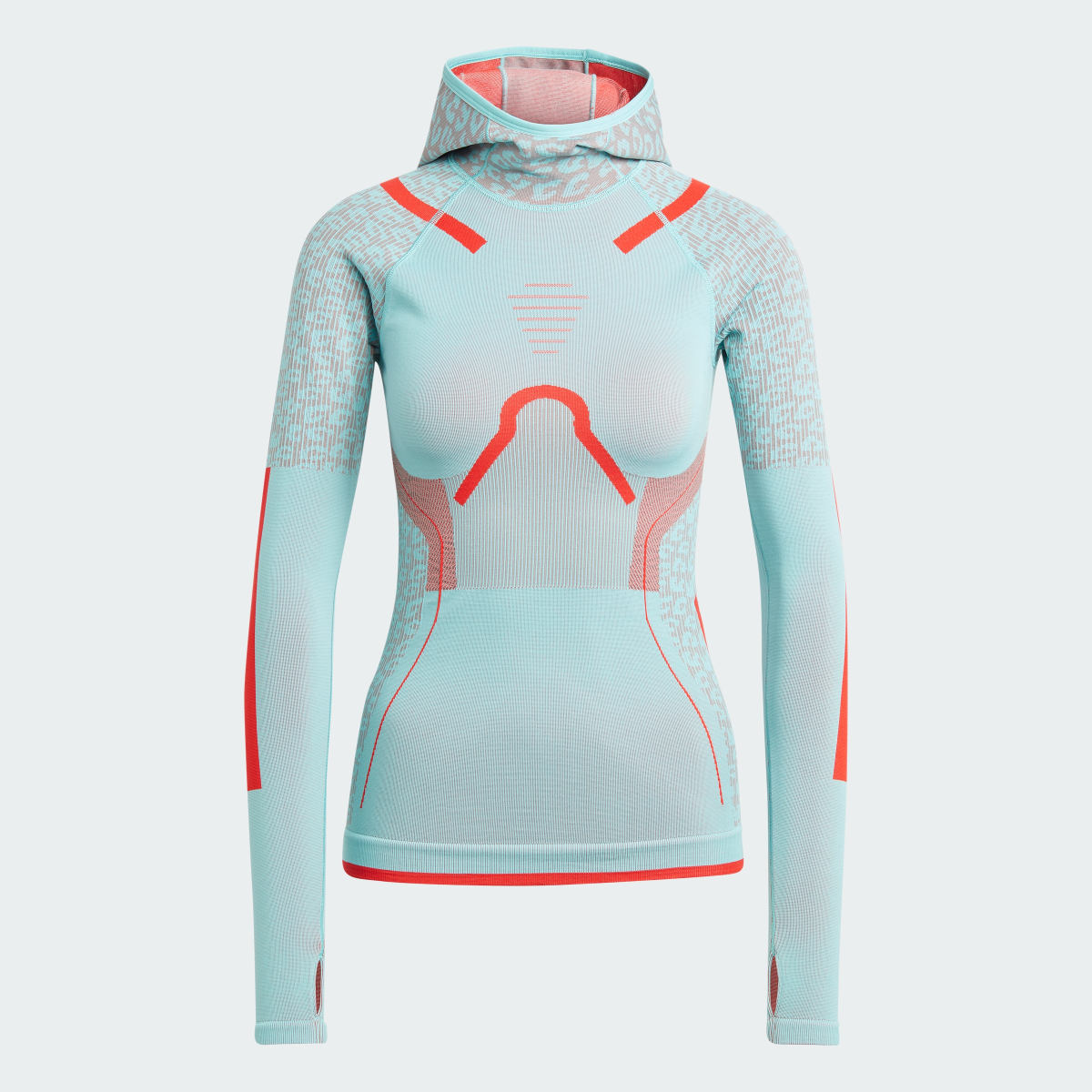 Adidas by Stella McCartney TrueStrength Seamless Yoga Hooded Long Sleeve Top. 5