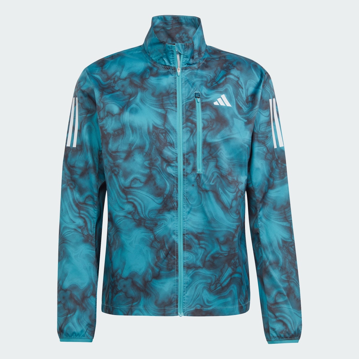 Adidas Own the Run Allover Print Jacket. 5