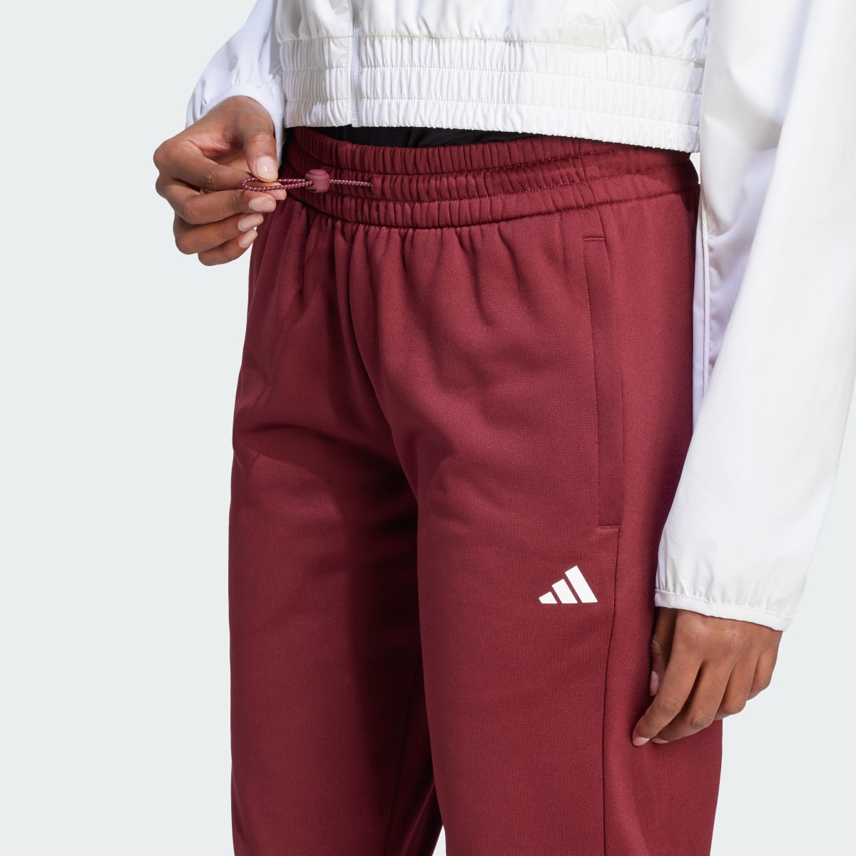 Adidas AEROREADY Game and Go Regular Tapered Fleece Pants. 5