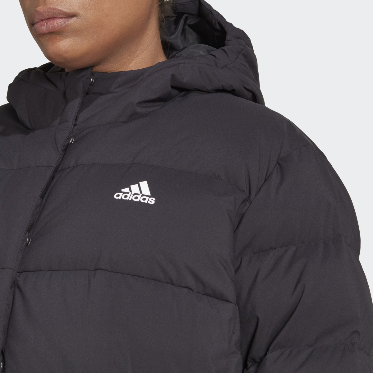 Adidas Helionic Hooded Daunenjacke – Große Größen. 9