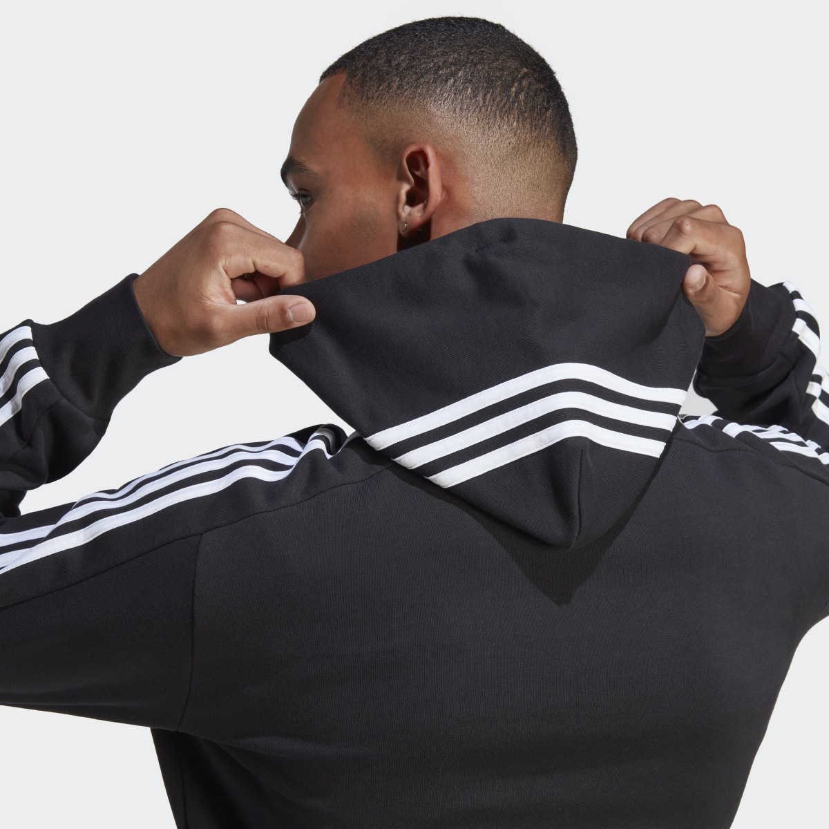 Adidas Essentials French Terry 3-Stripes Hoodie. 9