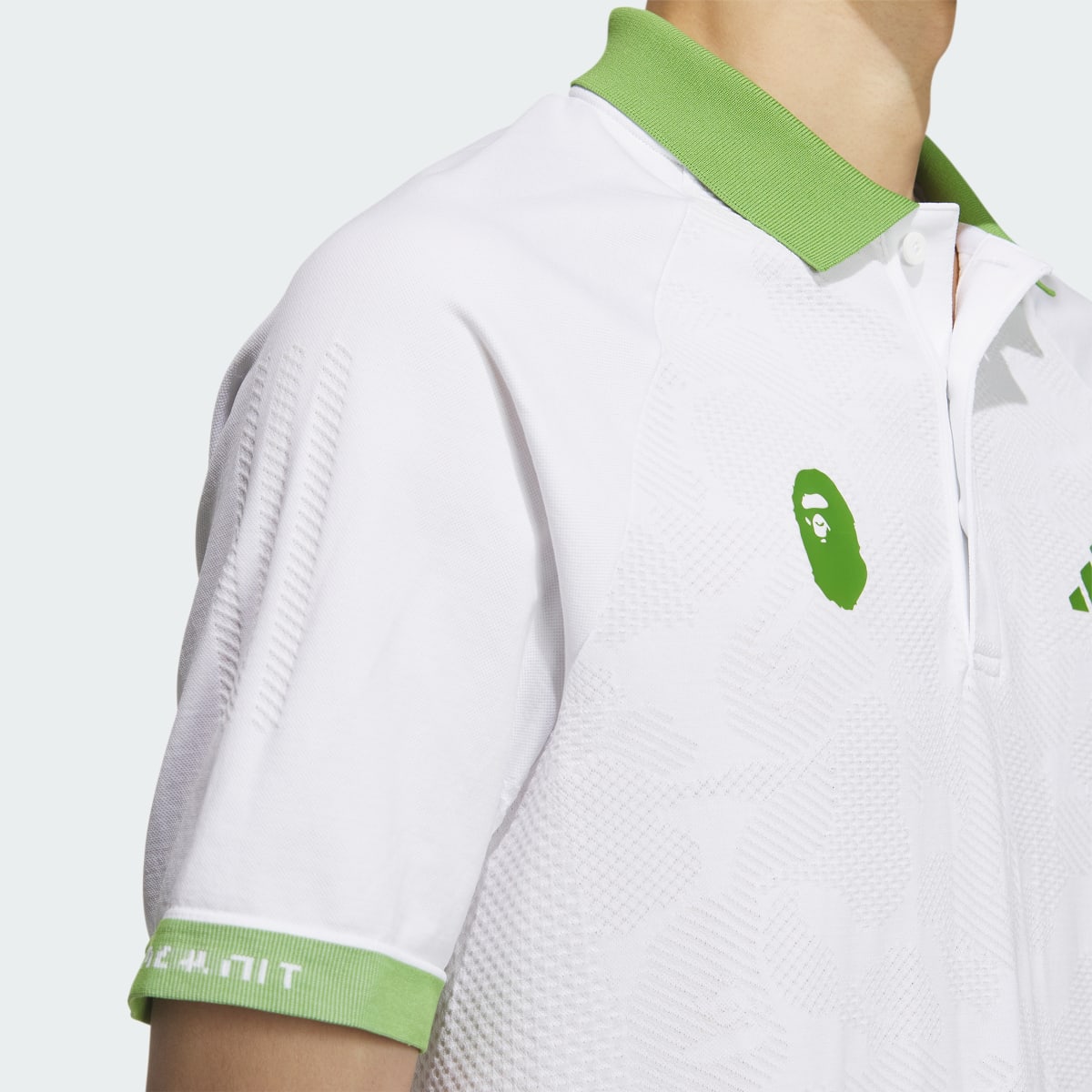 Adidas BAPE x adidas Short Sleeve Golf Polo Shirt. 7