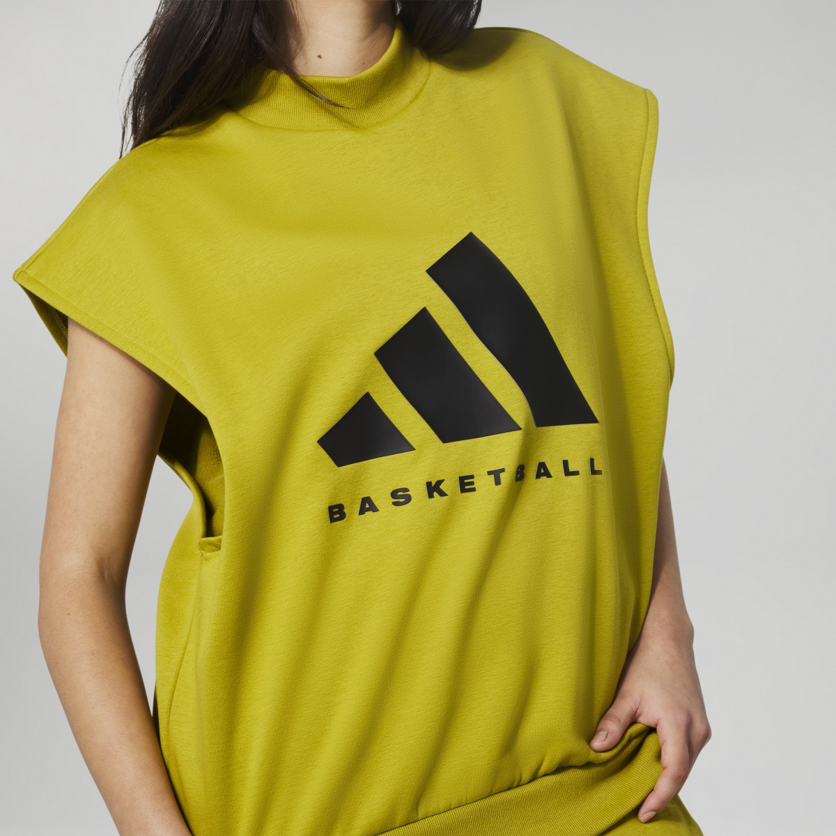Adidas Sweat-shirt sans manches Basketball (Non genré). 5
