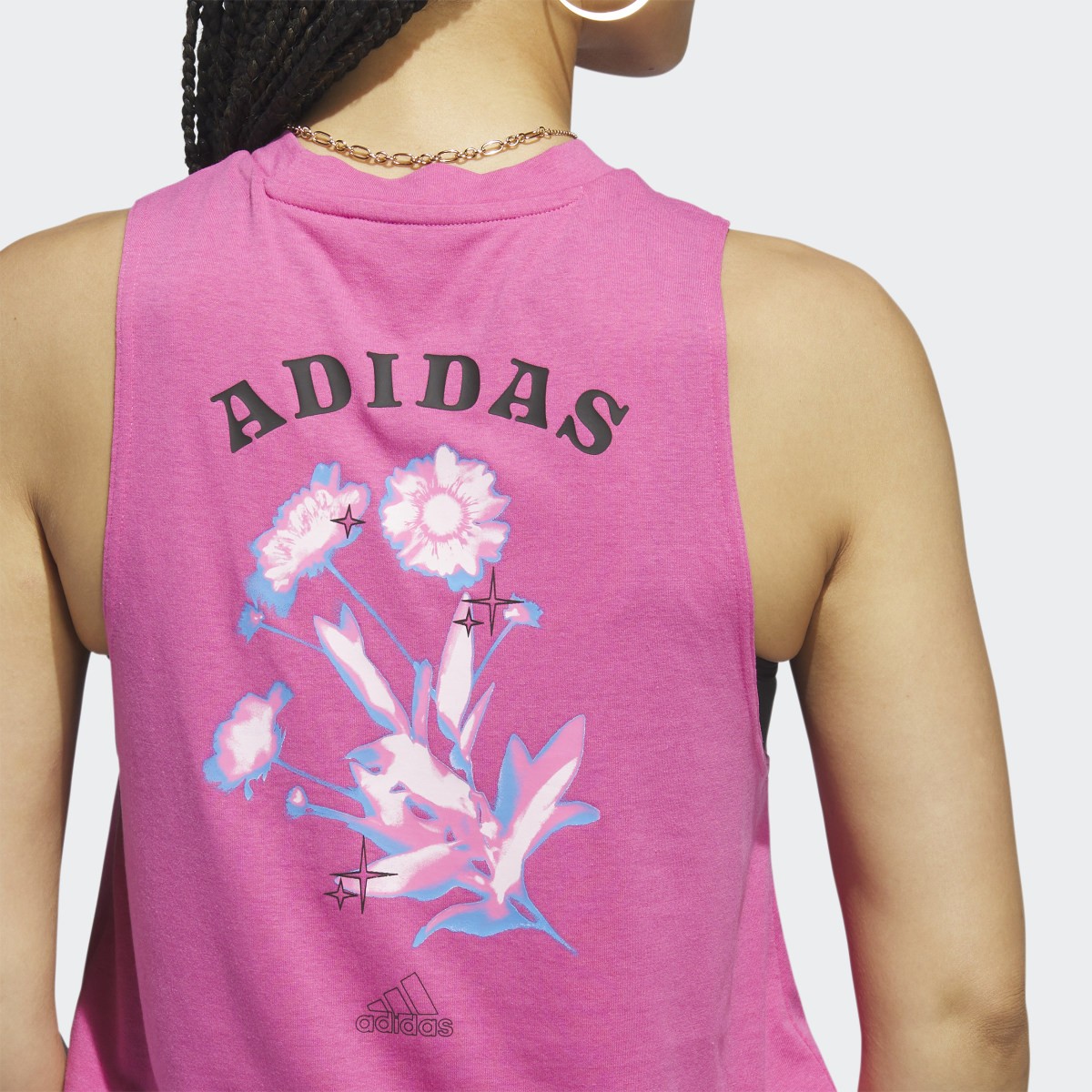 Adidas Playera Sin Mangas Bloom Nudo. 7