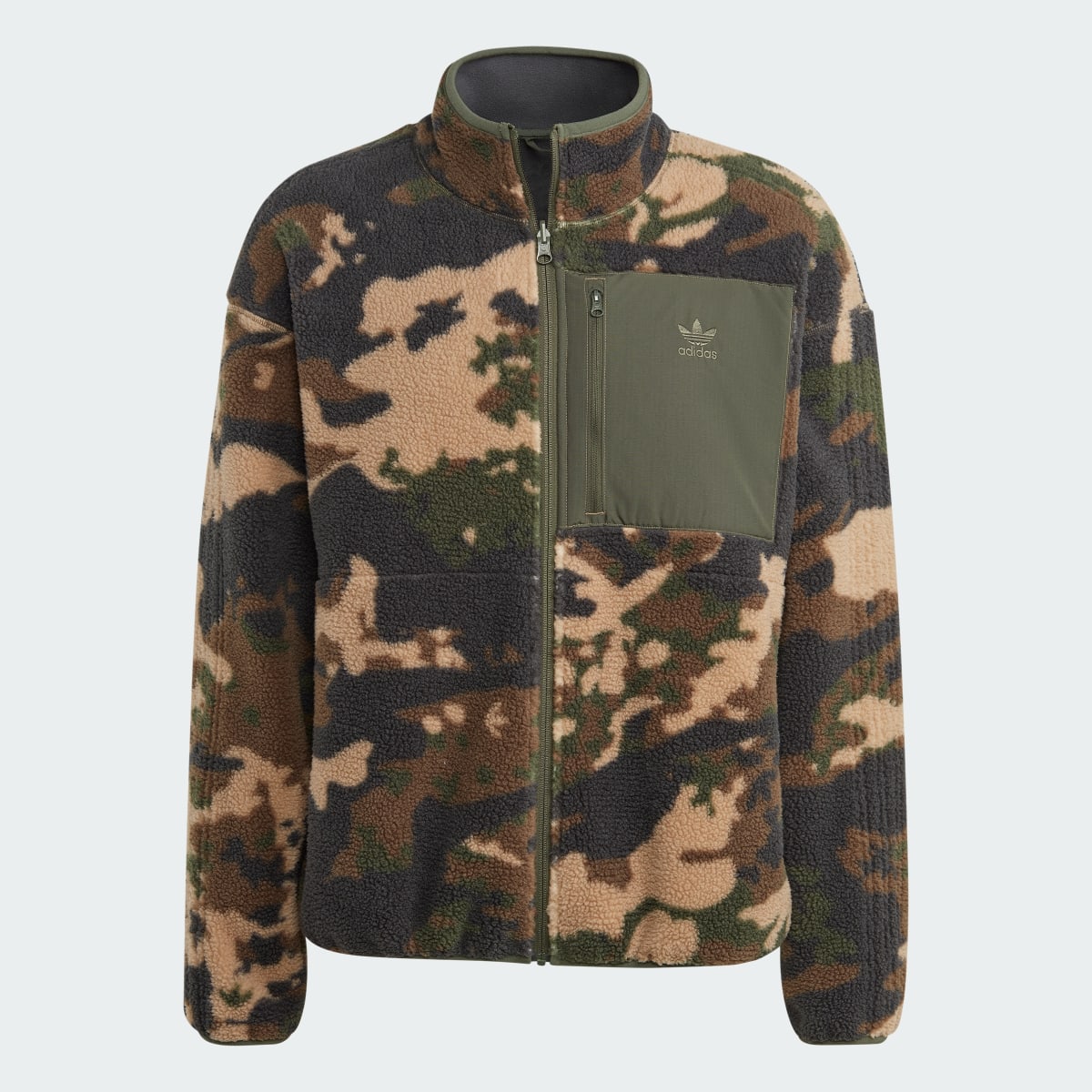 Adidas Graphics Camo Reversible Fleece Jacket. 5