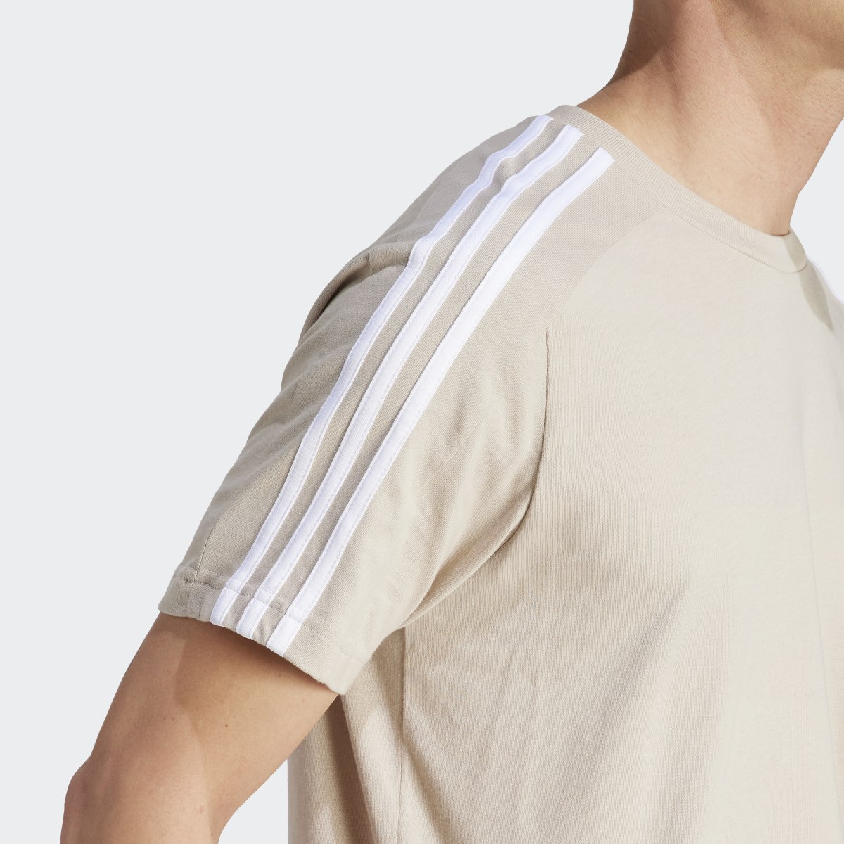 Adidas Essentials Single Jersey 3-Stripes Tee. 7