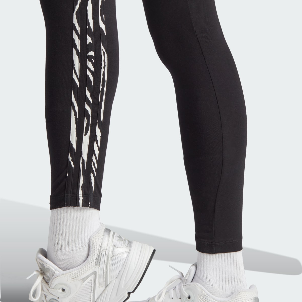 Adidas 3-Stripes Zebra Animal Infill Tights. 6