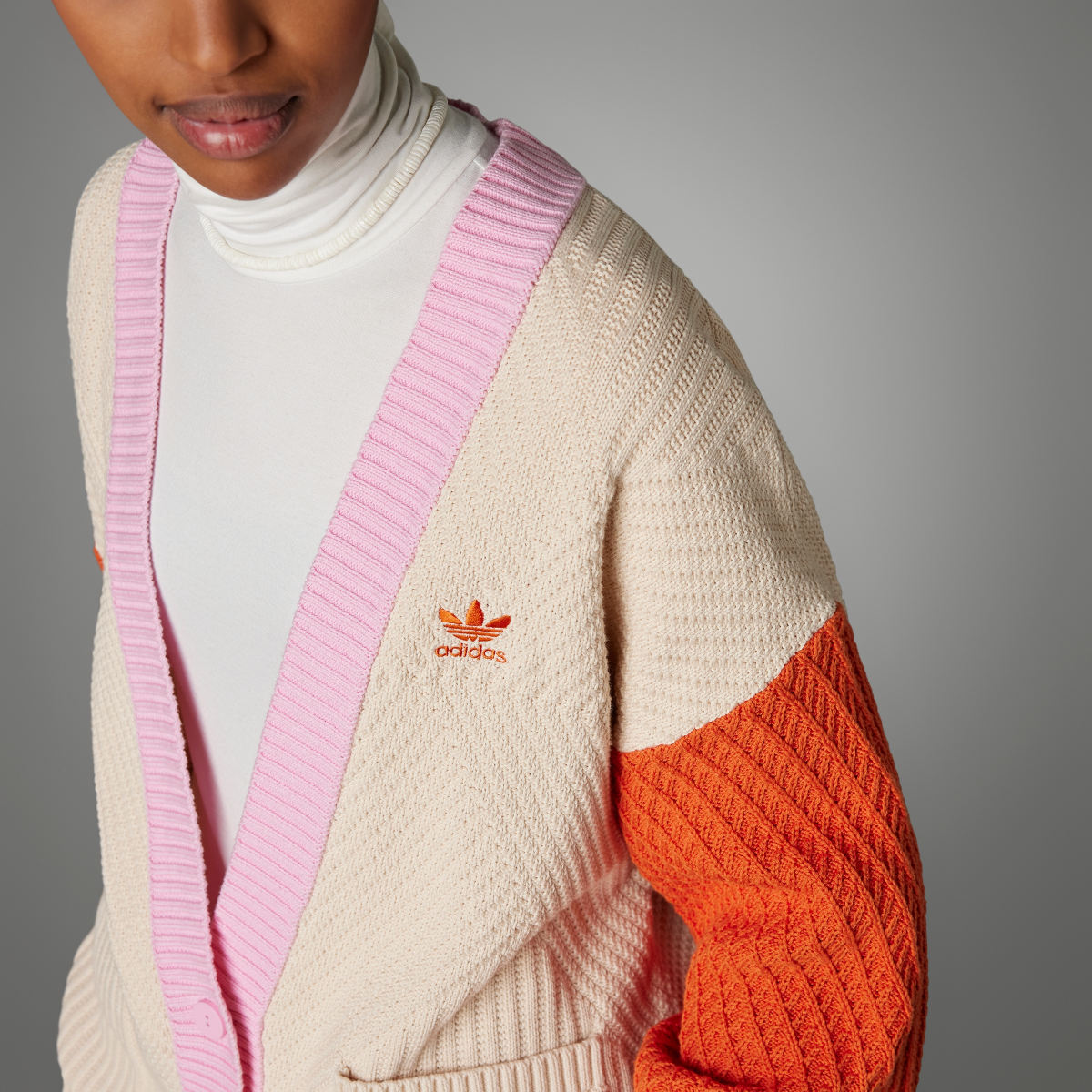 Adidas Adicolor 70s Knitted Cardigan. 9