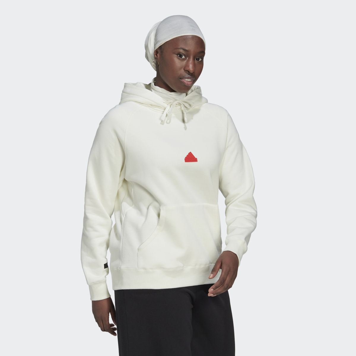 Adidas Oversized Hooded Sweatshirt. 7