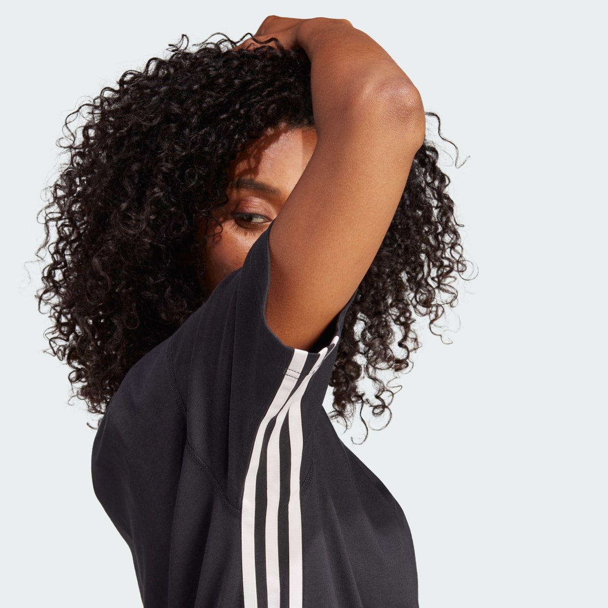 Adidas Dance 3-Stripes Cotton Boyfriend Tee. 8