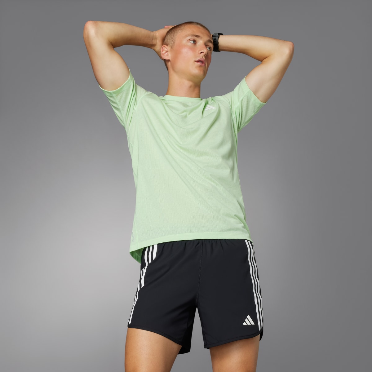 Adidas Own the Run 3-Stripes Shorts. 8