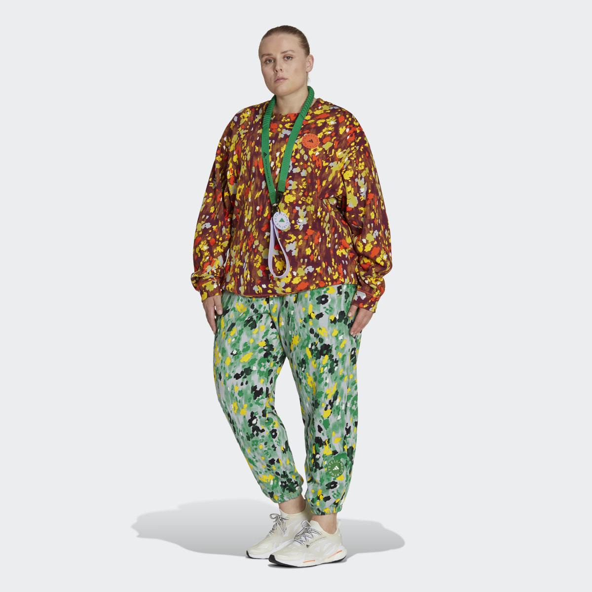 Adidas by Stella McCartney Floral Print Sweatshirt - Plus Size. 5