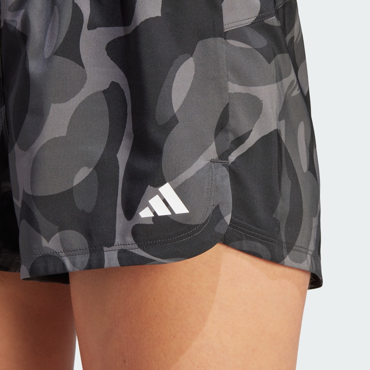 Adidas Pacer Train Essentials Floral-Print Woven Shorts. 6