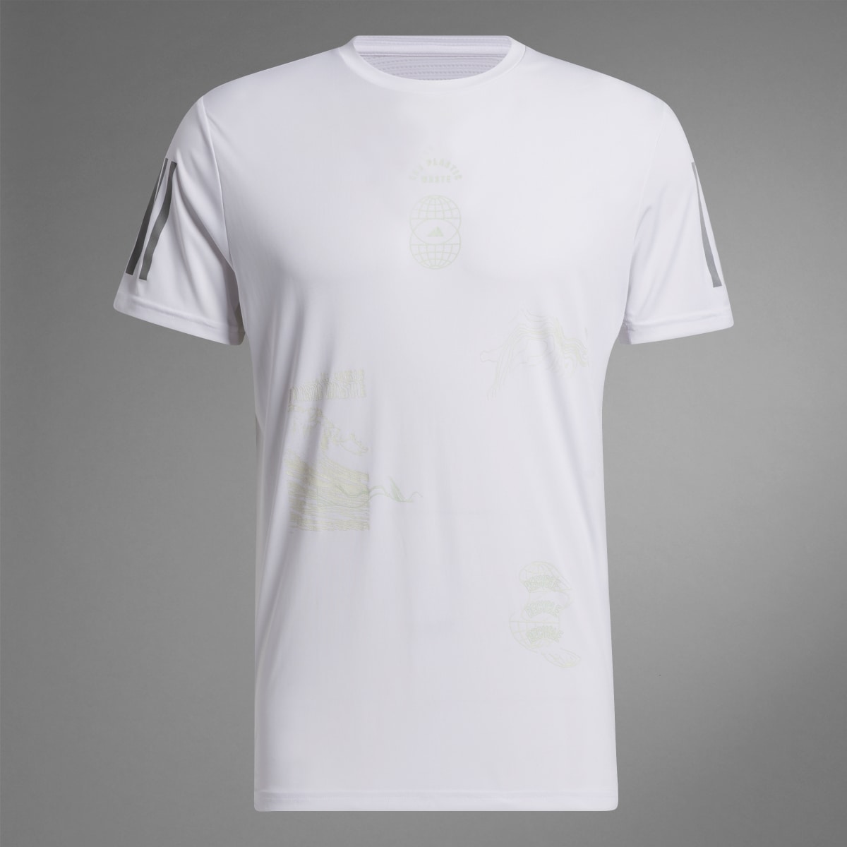 Adidas Global Running Short Sleeve T-Shirt. 9